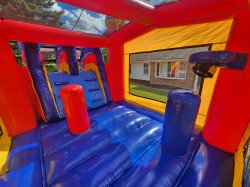 20240606 165641 1717717048 Red/Blue Castle Bounce House With Water Slides